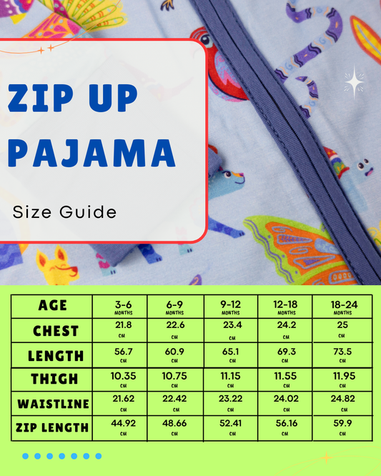 Blue Alebrije Bamboo Pajamas