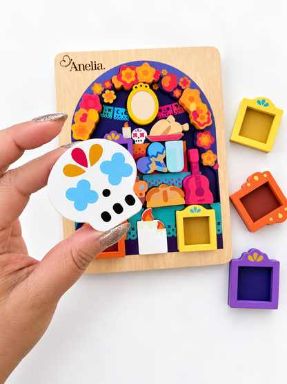 PREORDER/PREORDEN Día de los Muertos Wooden Puzzle (Est: Late November)