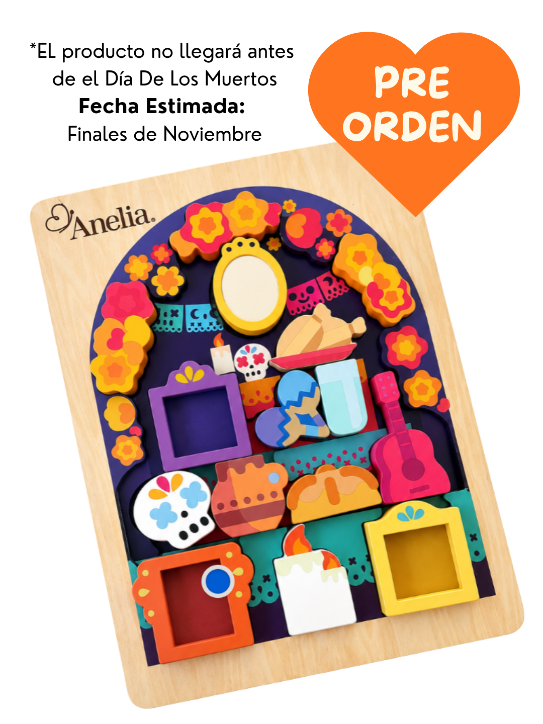 PREORDER/PREORDEN Día de los Muertos Wooden Puzzle (Est: Late November)