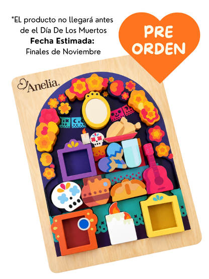 PREORDER/PREORDEN Día de los Muertos Wooden Puzzle (Est: Late November)