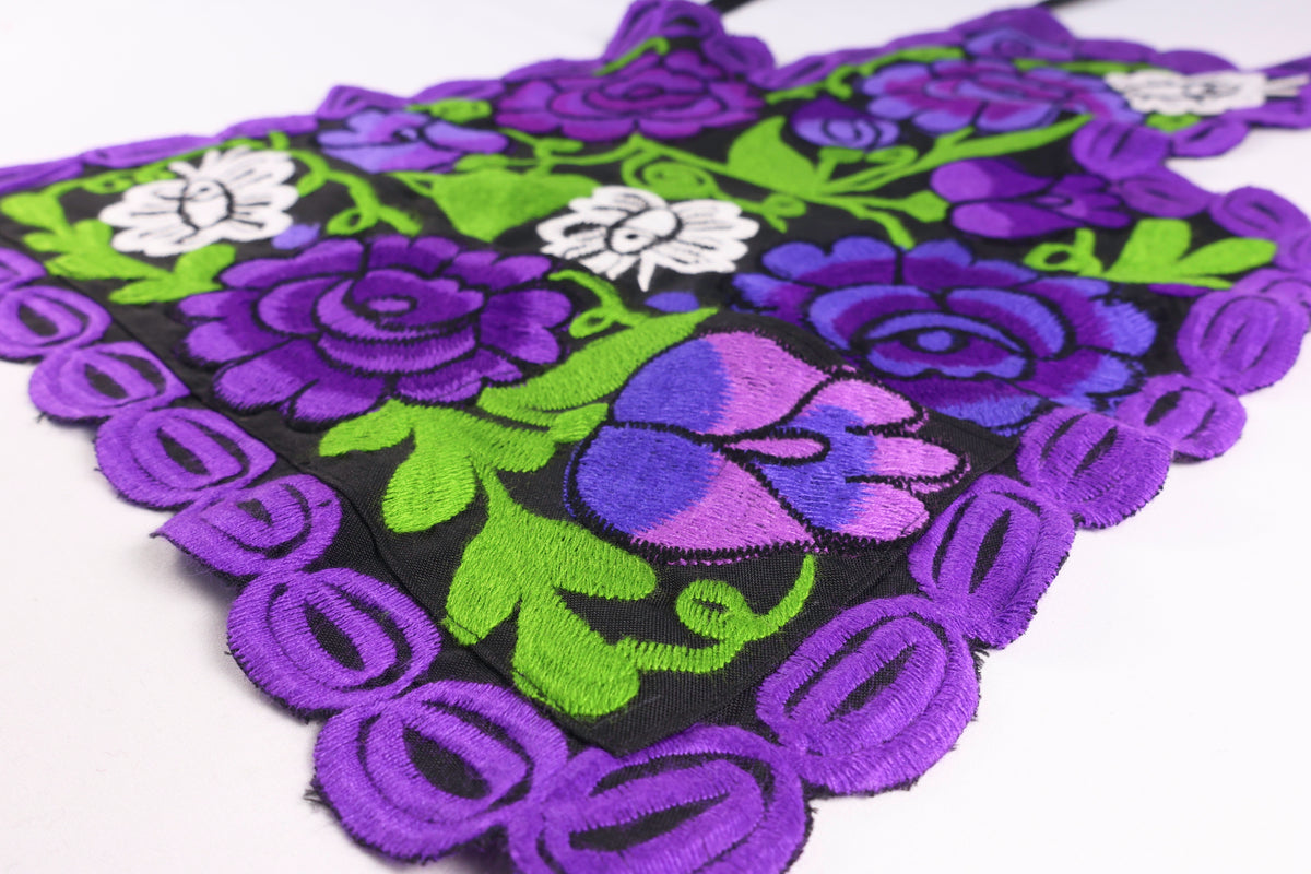 Embroidered Floral Apron Set